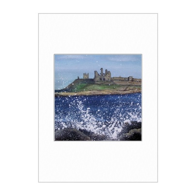 Dunstanburgh Castle Mini Print A4